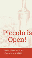 Piccolo Wine Room food