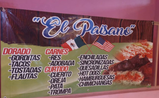 El Paisano menu