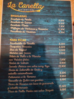 La Canella menu