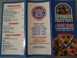 Seymour Pizza Pasta menu