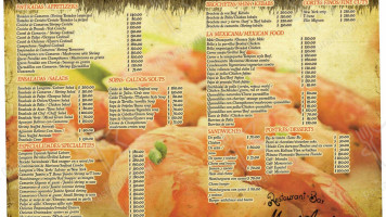 Restaurant Bar Miguel Ángel menu