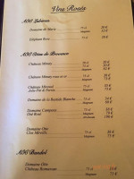 La Grotte D'auguste menu