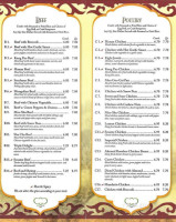 Peking Chinese Restaurant menu