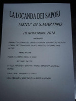 La Locanda Dei Sapori menu