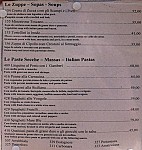Fratelli menu