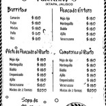 Mariscos Valentin Cardápio