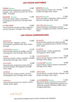 Pizzeria La Farfalla menu
