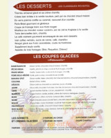 Le Nautilus menu