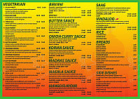 Baba Curry menu