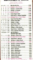 New Long River Chinese menu