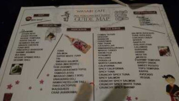 Wasabi Cafe menu