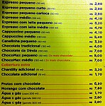 Chocolates Brasil Cacau menu