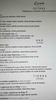 Crizia menu