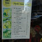 Tim's Thai menu