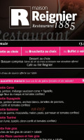 Maison Reignier menu