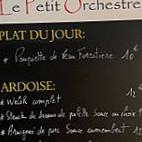 Le Petit Orchestre menu