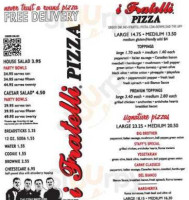 I Fratelli Pizza North Austin menu