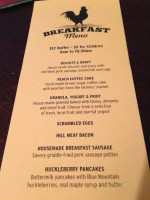 The Prodigal Son Brewery Pub menu