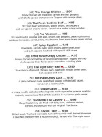 Thai Fresh Gardens And Sushi menu