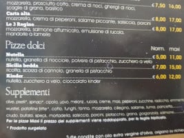 Pizzeria Le 3 Regine Di Salvatore Palazzolo menu