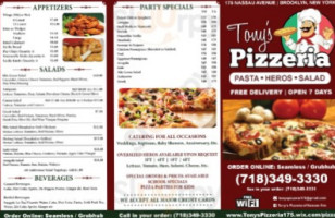 Tony's Pizzeria Of Nassau Ave food