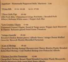 W. Rick's Taproom Grill menu