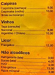 Roadster Café menu
