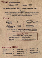 Pirates Cove Pub Grille menu