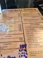 Flagrante Delitro Unipessoal Lda menu