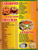 El Acuario menu