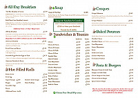 Terrace Coffee House menu