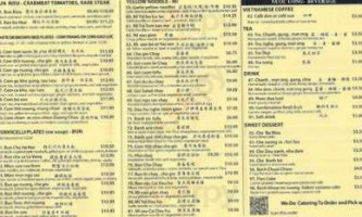 Pho Hoa Clement menu