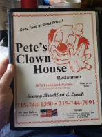 Petes Clown House food