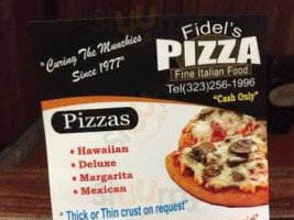 Fidel's Pizza food