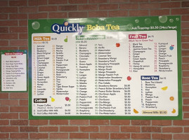 Quickly Boba Tea food