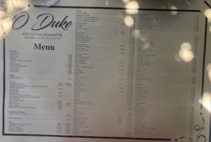 O Duke menu