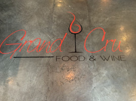 Grand Cru Food Wine menu