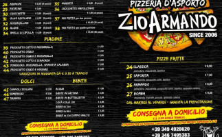 Pizzeria Gastronomia Zio Armando Di Cioffi Armando menu