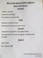 Bella Napoli 2 menu