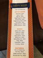 Soberfish menu