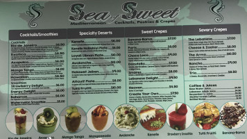 Sea Of Sweet menu