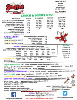 Stuffed Cajun Meat Market menu