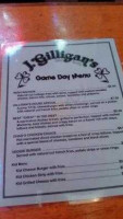 Gilligans J Bar Grill menu