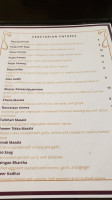 Tasty Indian Bistro menu