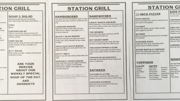Station Grill menu