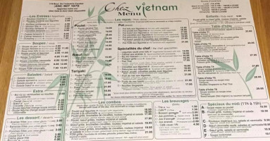 Chez Vietnam menu