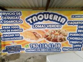 Taquería Lomas Verdes food