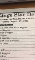 Stage Star Deli food