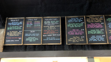 Stanly Lane Smokehouse menu