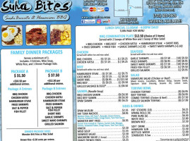 Suha Bites Sushi Burrito Hawaiian Bbq menu